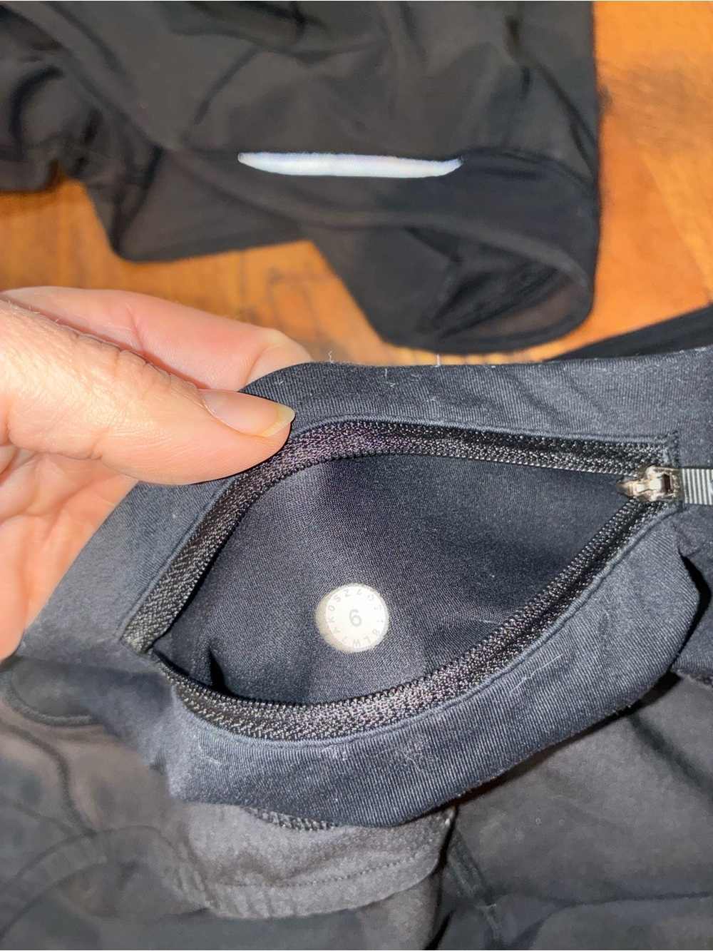lululemon athletica Black Women's Athletic Shorts with Zip Pocket